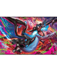 Pokemon Phantasmal Flames Charizard MEGA X UPC Play Mat - Rubber Playmat