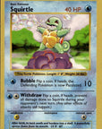Squirtle Unlimited Common Base Set (Shadowless) 063/102 LP