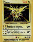 Zapdos Unlimited Holofoil Holo Rare Base Set (Shadowless) 016/102 DMG