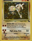Hitmonlee (7) Unlimited Holofoil Holo Rare Fossil 07/62 LP