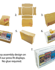 Press Fit Acrylic Display Case for Pokemon Mega Charizard X EX UPC