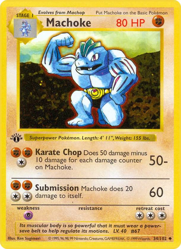 Machoke — Base Set (Shadowless)