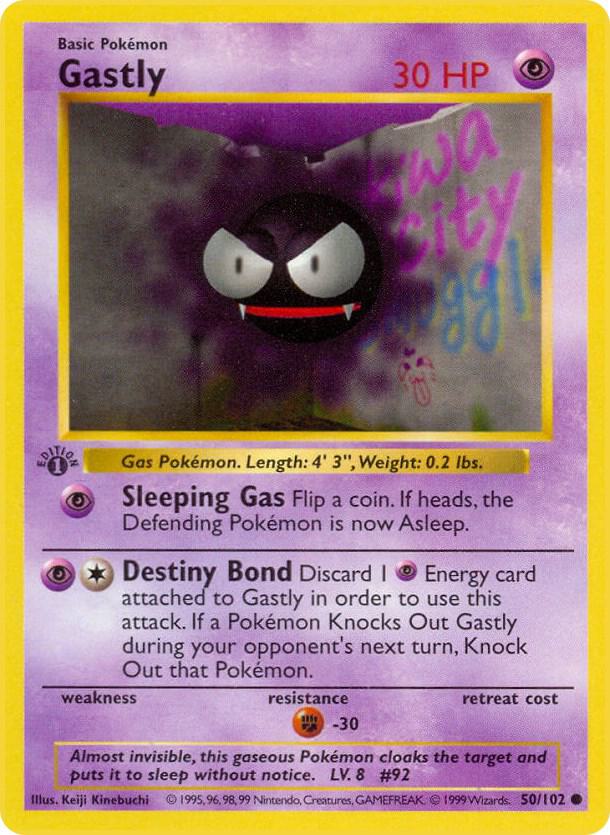 Gastly — Base Set (Shadowless)