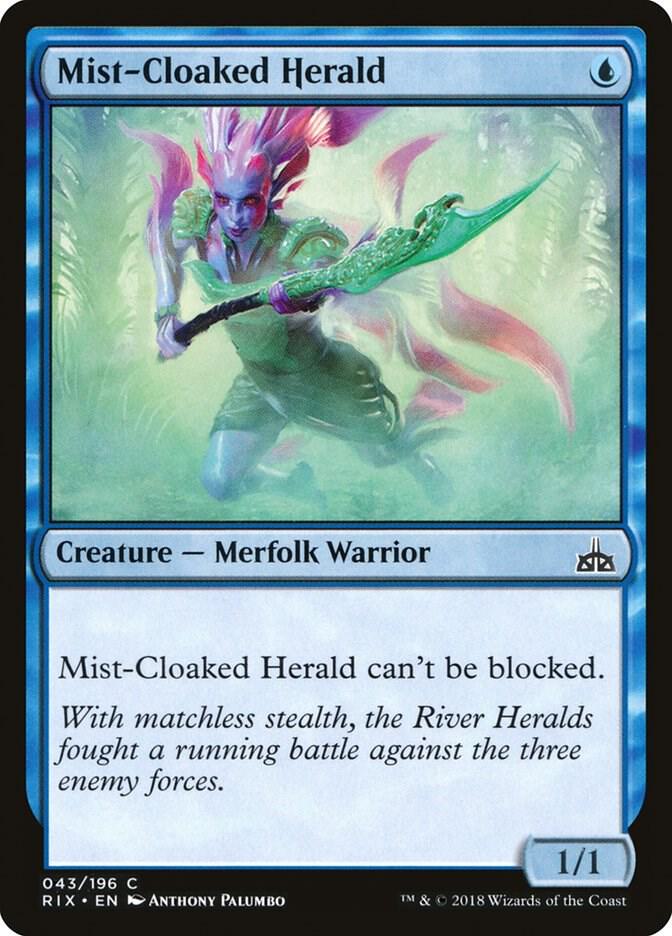 Mist-Cloaked Herald — Rivals of Ixalan
