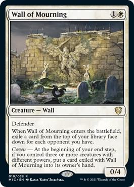 Wall of Mourning — Commander: Innistrad: Midnight Hunt