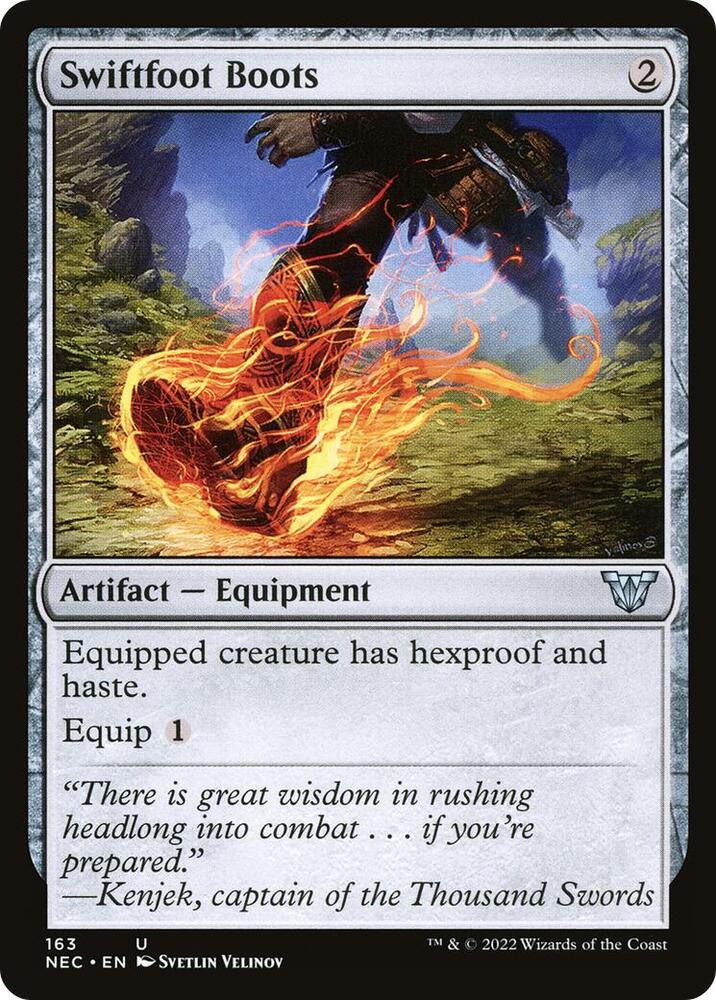 Swiftfoot Boots — Commander: Kamigawa: Neon Dynasty
