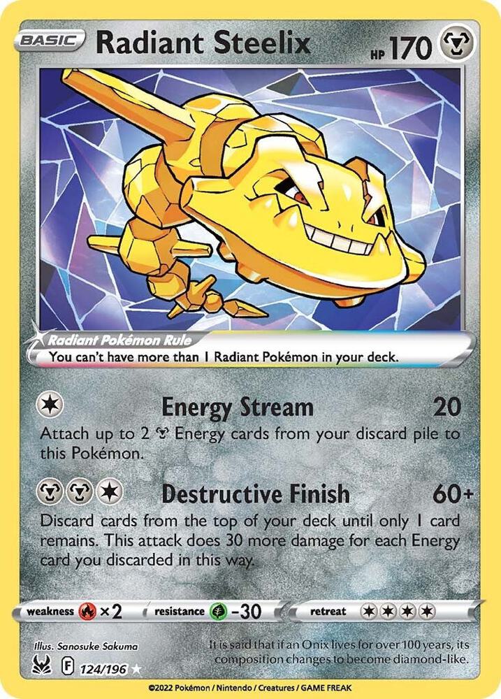 Radiant Steelix — SWSH11: Lost Origin