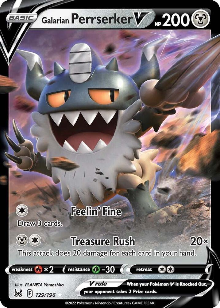 Galarian Perrserker V — SWSH11: Lost Origin