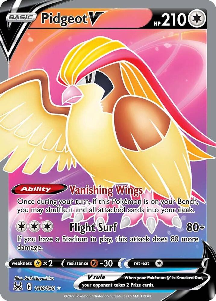 Pidgeot V (Full Art) — SWSH11: Lost Origin