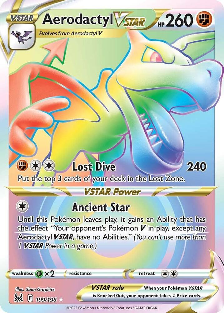 Aerodactyl VSTAR (Secret) — SWSH11: Lost Origin