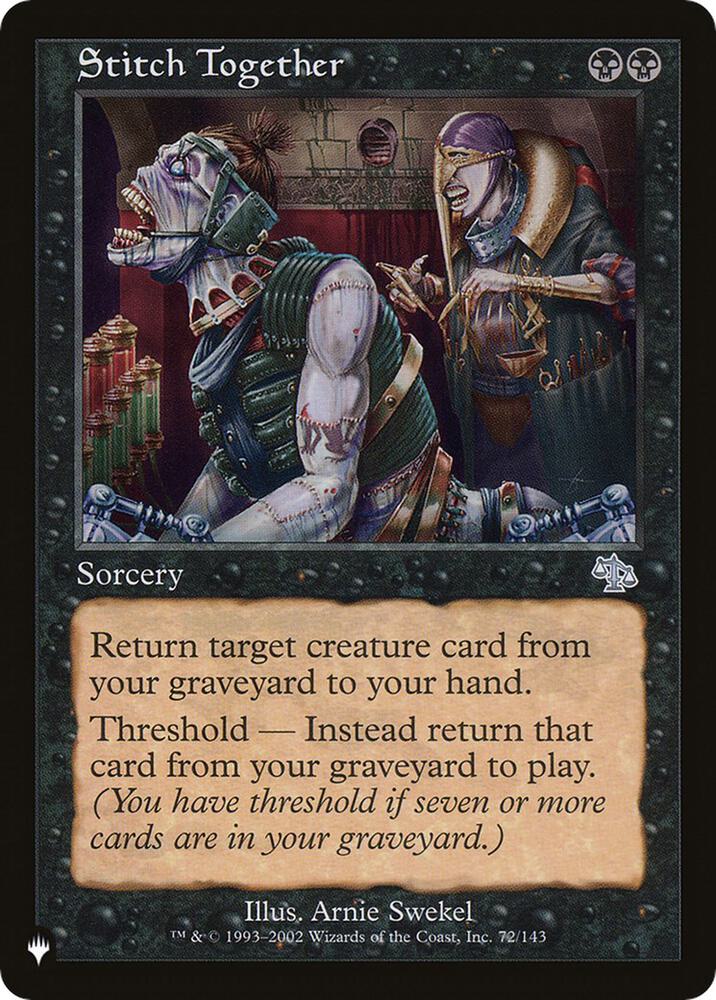 Stitch Together — The List Reprints