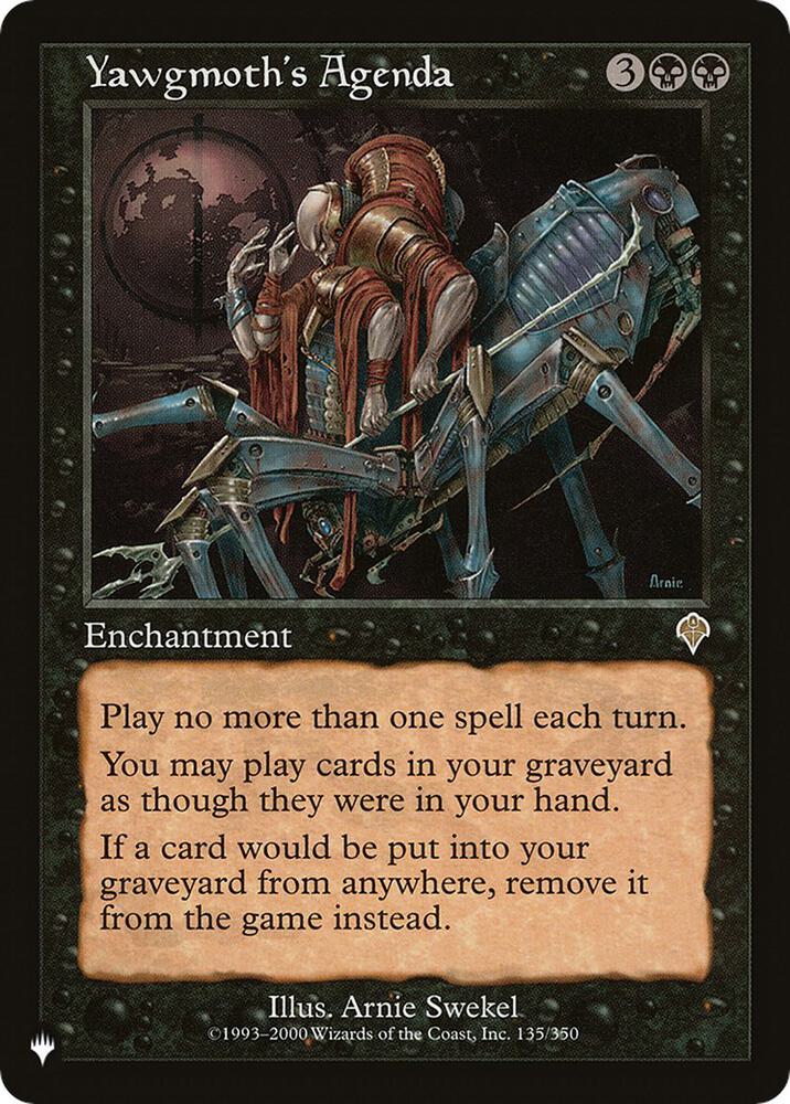 Yawgmoth's Agenda — The List Reprints