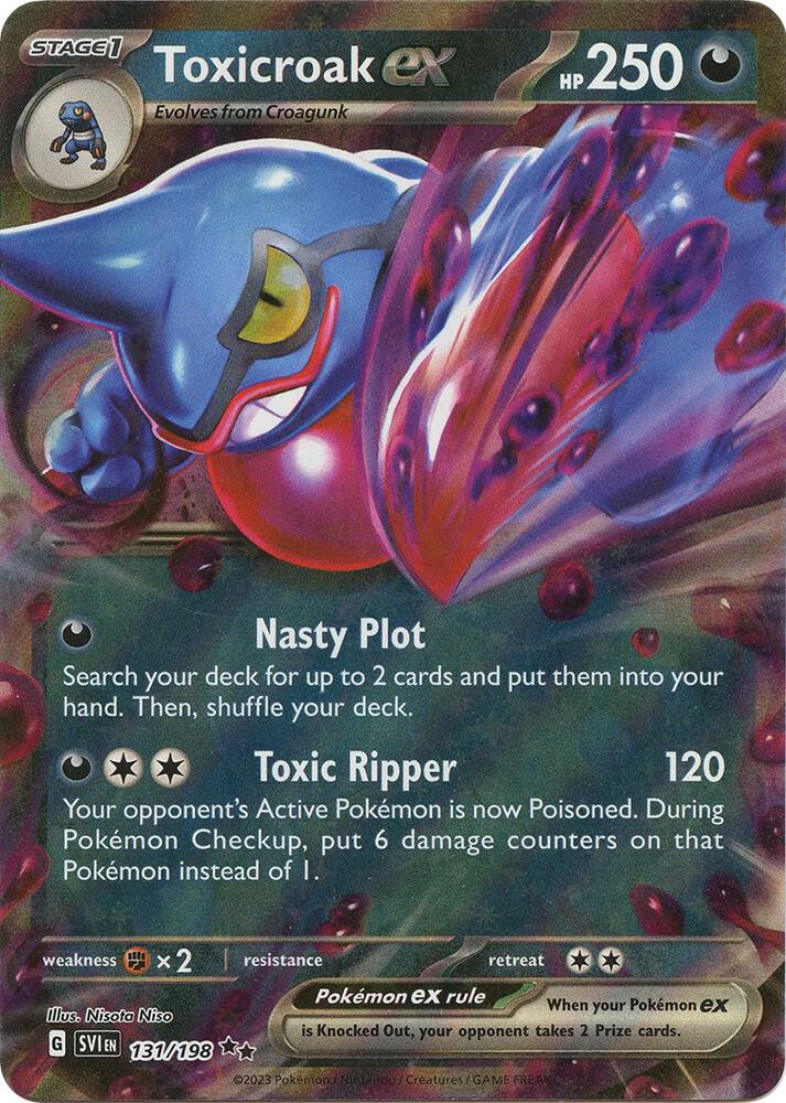 Toxicroak ex - 131/198 — SV01: Scarlet &amp; Violet Base Set