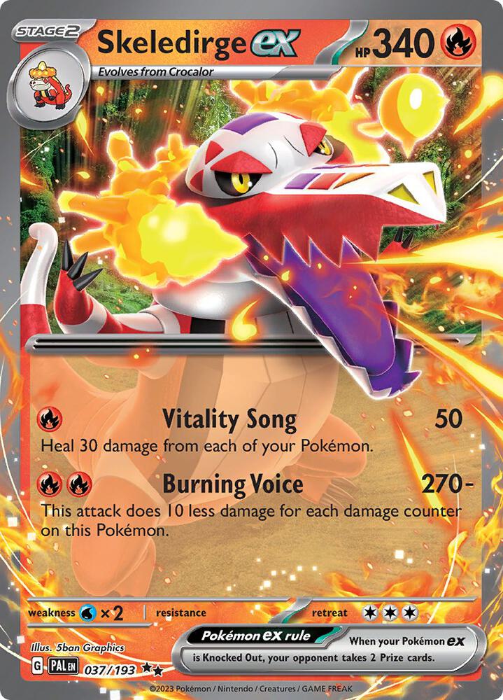 Skeledirge ex - 037/193 — SV02: Paldea Evolved
