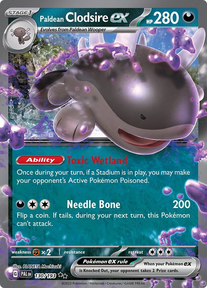 Paldean Clodsire ex — SV02: Paldea Evolved