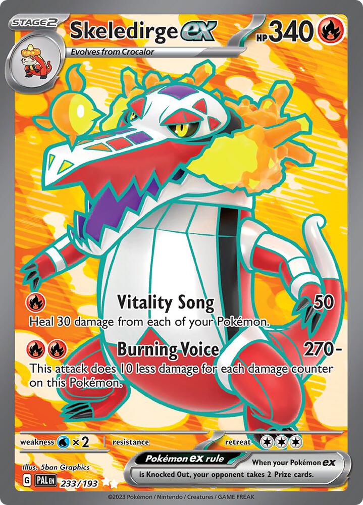 Skeledirge ex - 233/193 — SV02: Paldea Evolved