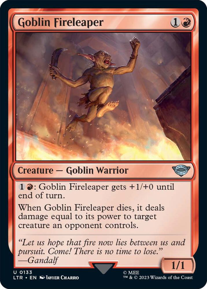 Goblin Fireleaper — Universes Beyond: The Lord of the Rings: Tales of Middle-earth