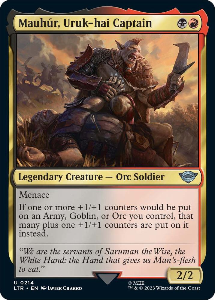 Mauhur, Uruk-hai Captain — Universes Beyond: The Lord of the Rings: Tales of Middle-earth