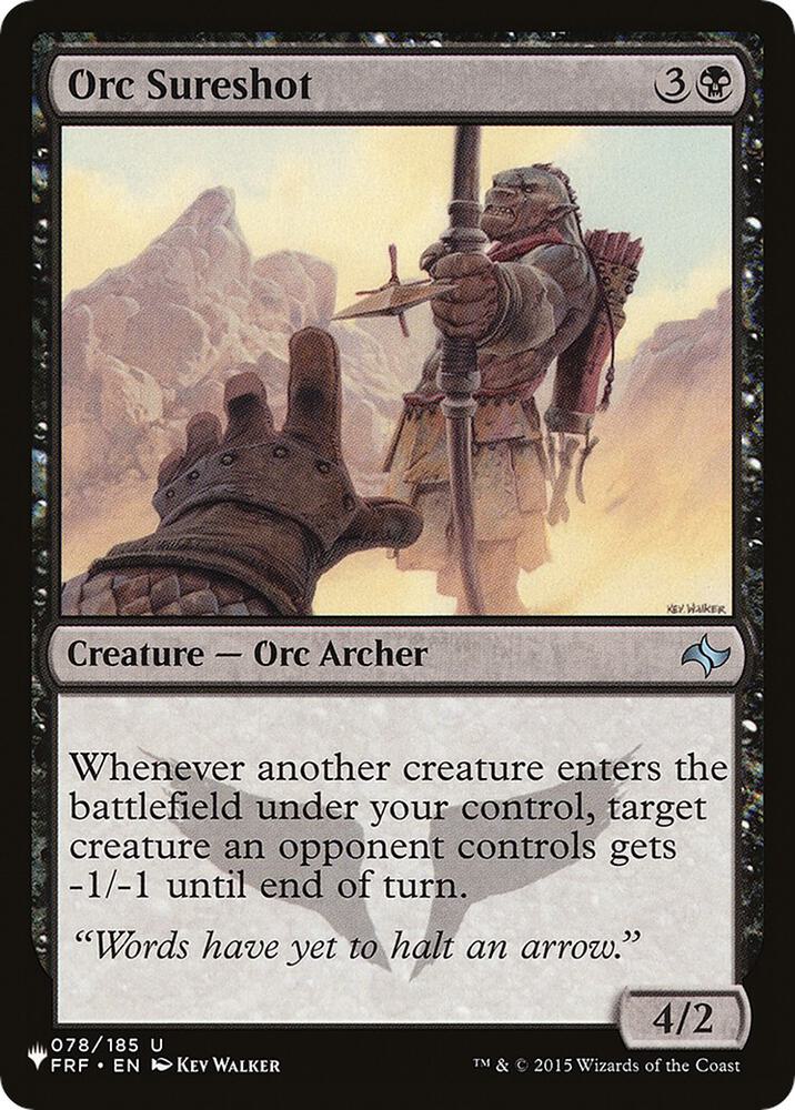 Orc Sureshot — The List Reprints