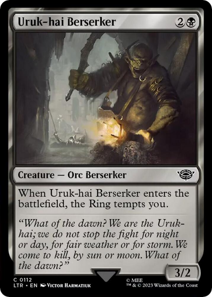 Uruk-hai Berserker — Universes Beyond: The Lord of the Rings: Tales of Middle-earth