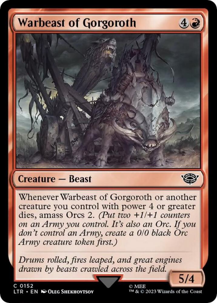Warbeast of Gorgoroth — Universes Beyond: The Lord of the Rings: Tales of Middle-earth
