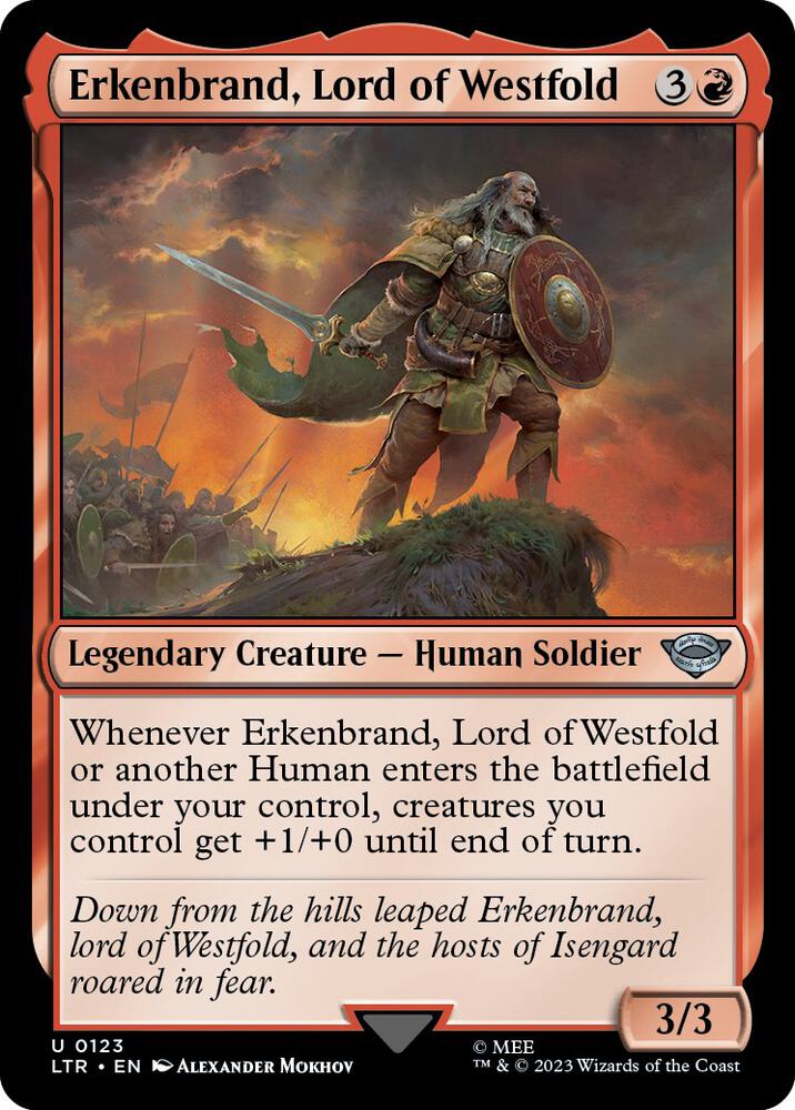 Erkenbrand, Lord of Westfold — Universes Beyond: The Lord of the Rings: Tales of Middle-earth