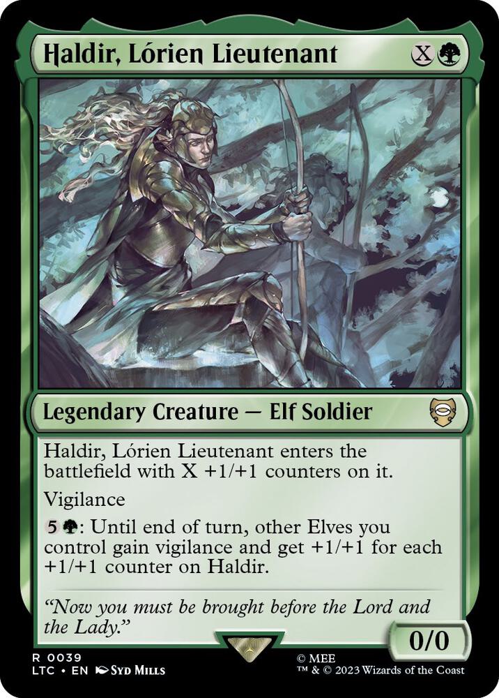 Haldir, Lorien Lieutenant — Commander: The Lord of the Rings: Tales of Middle-earth