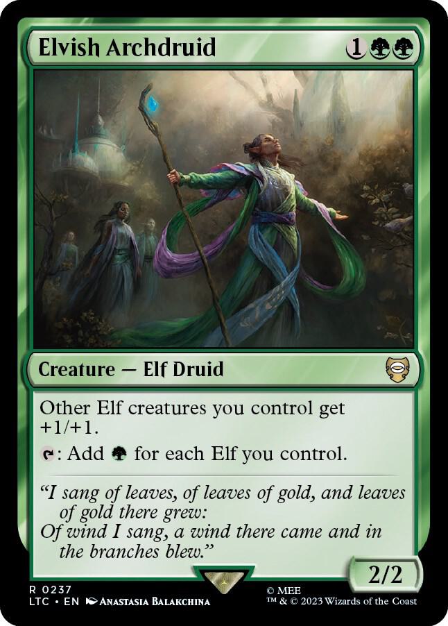 Elvish Archdruid — Commander: The Lord of the Rings: Tales of Middle-earth