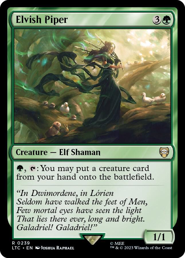 Elvish Piper — Commander: The Lord of the Rings: Tales of Middle-earth
