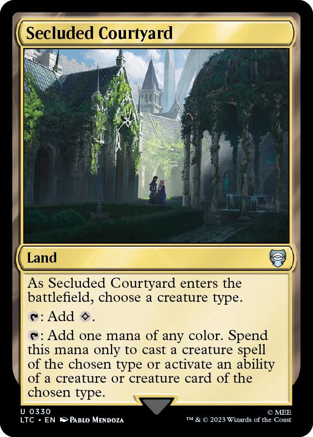 Secluded Courtyard — Commander: The Lord of the Rings: Tales of Middle-earth