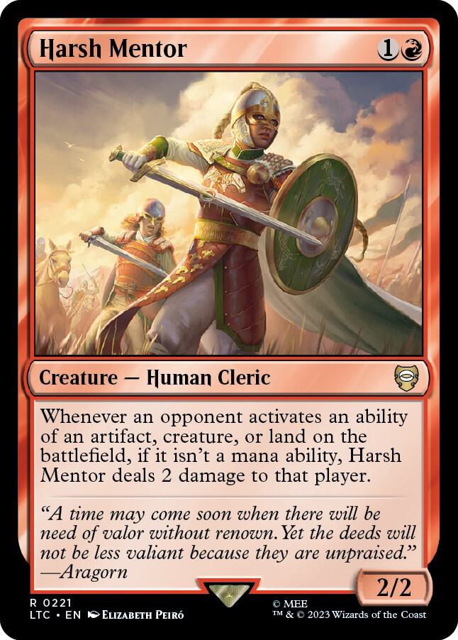 Harsh Mentor — Commander: The Lord of the Rings: Tales of Middle-earth