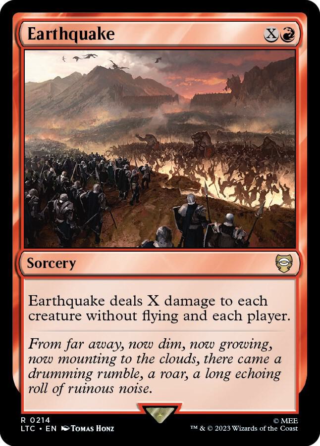 Earthquake — Commander: The Lord of the Rings: Tales of Middle-earth