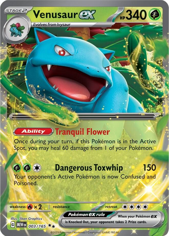 Venusaur ex - 003/165 — SV: Scarlet &amp; Violet 151