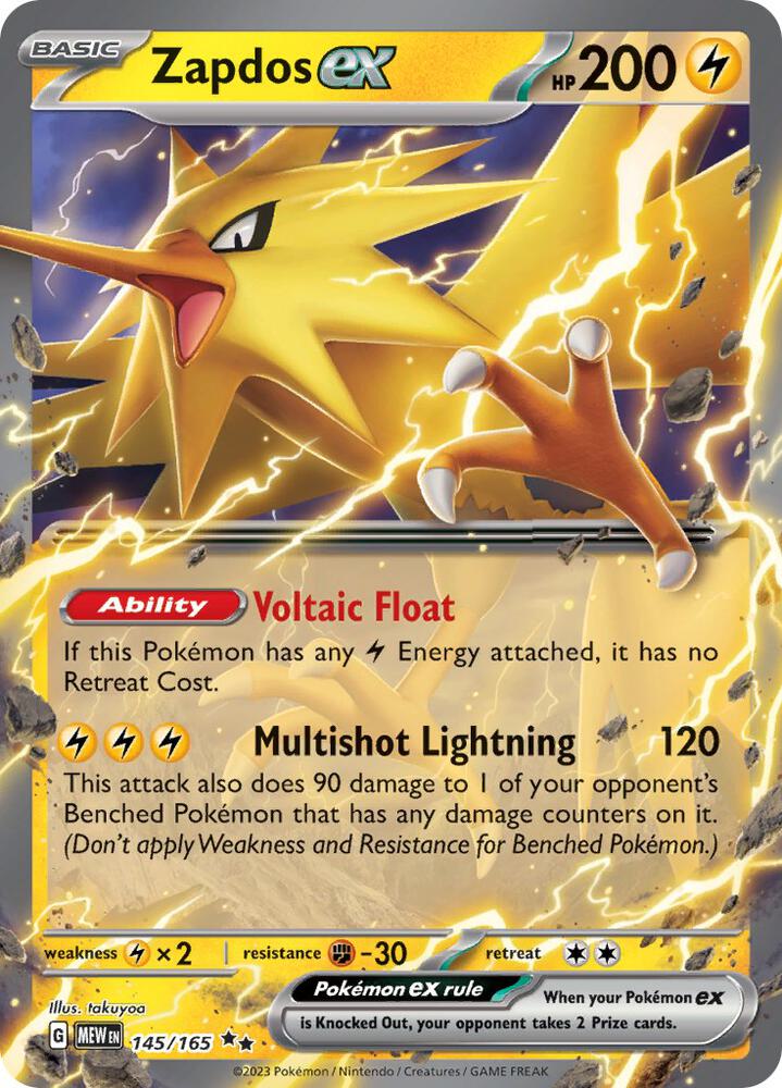 Zapdos ex - 145/165 — SV: Scarlet &amp; Violet 151