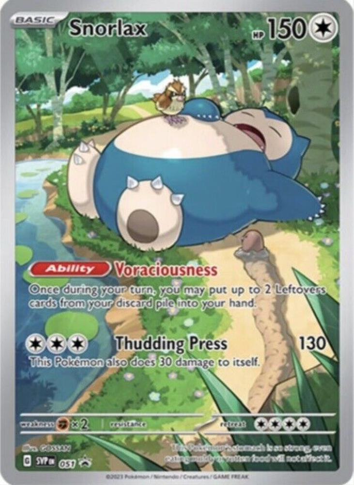 Snorlax - 051 — SV: Scarlet &amp; Violet Promo Cards
