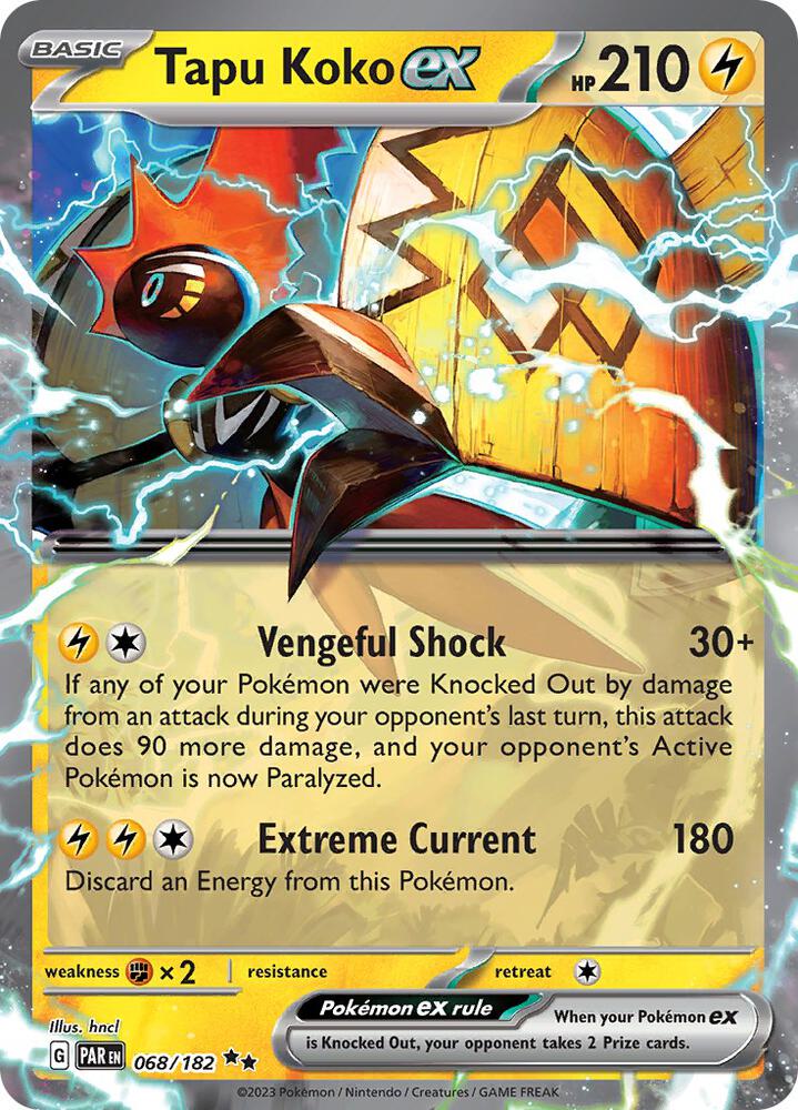 Tapu Koko ex - 068/182 — SV04: Paradox Rift