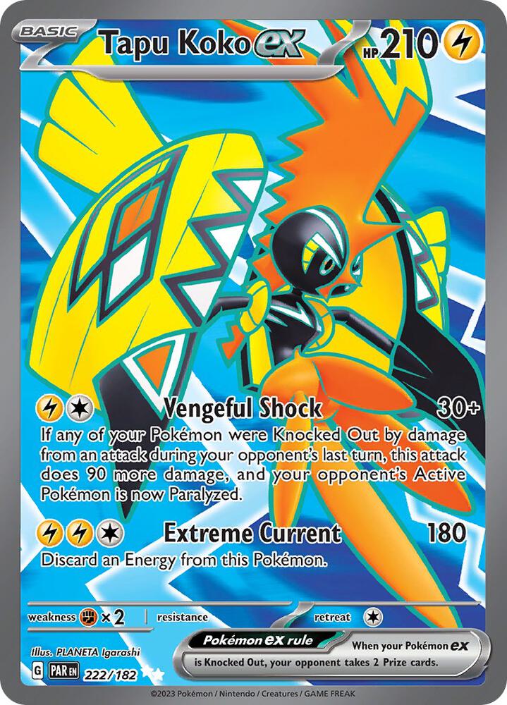 Tapu Koko ex - 222/182 — SV04: Paradox Rift