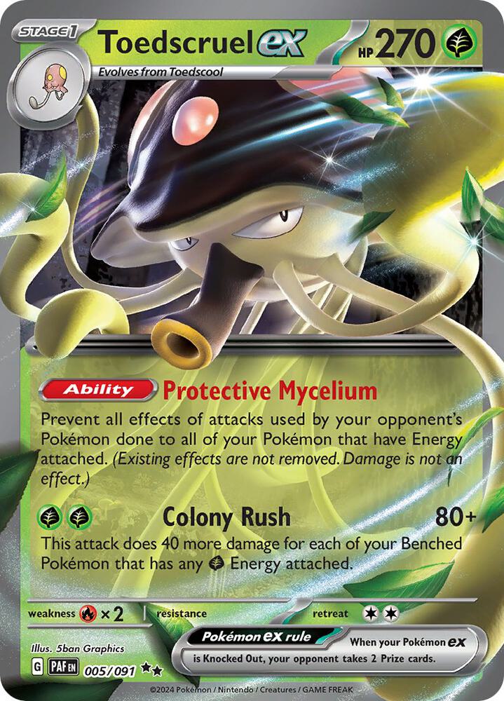 Toedscruel ex - 005/091 — SV: Paldean Fates