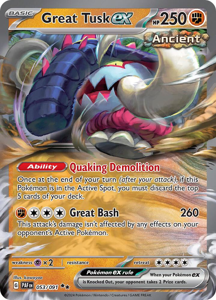 Great Tusk ex — SV: Paldean Fates
