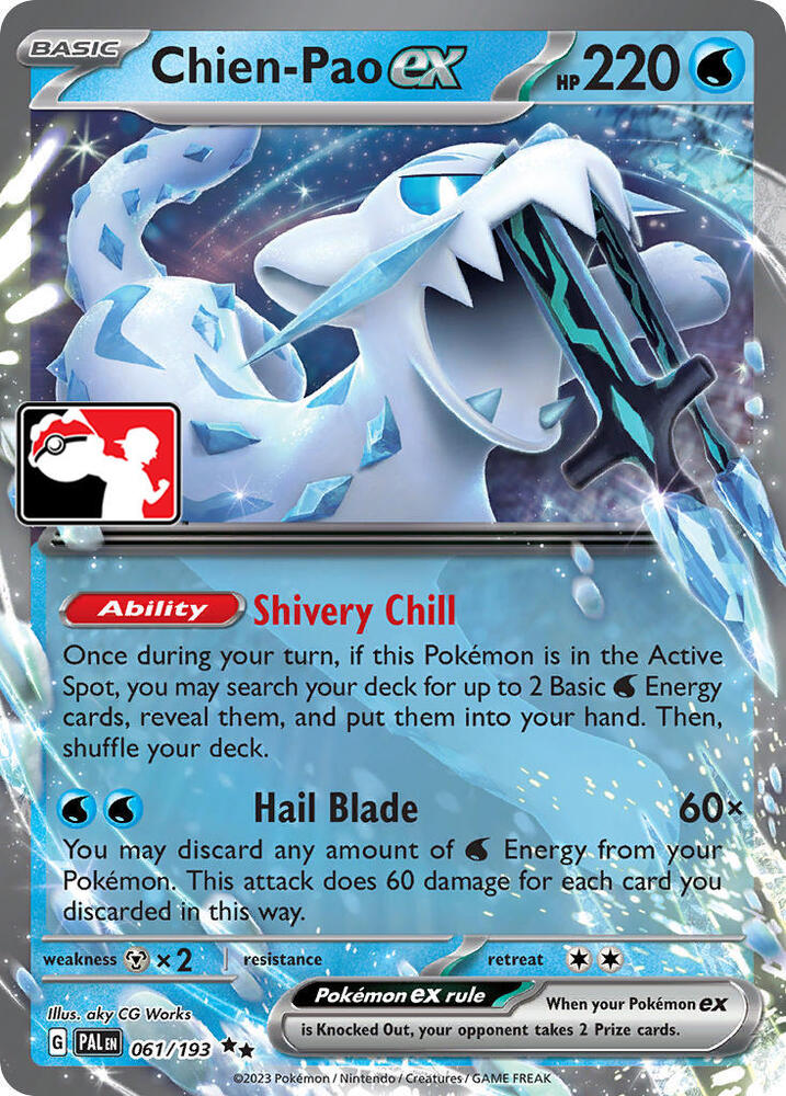 Chien-Pao ex - 061/193 — Prize Pack Series Cards