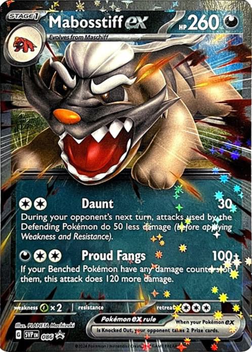 Mabosstiff ex - 086 — SV: Scarlet &amp; Violet Promo Cards