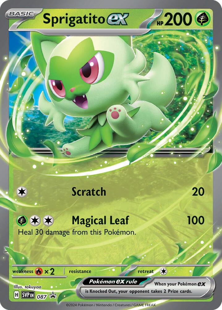 Sprigatito ex - 087 — SV: Scarlet &amp; Violet Promo Cards