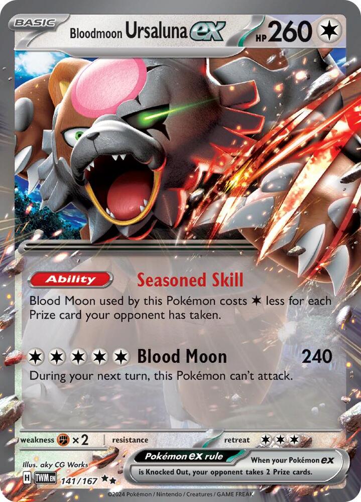 Bloodmoon Ursaluna ex - 141/167 — SV06: Twilight Masquerade