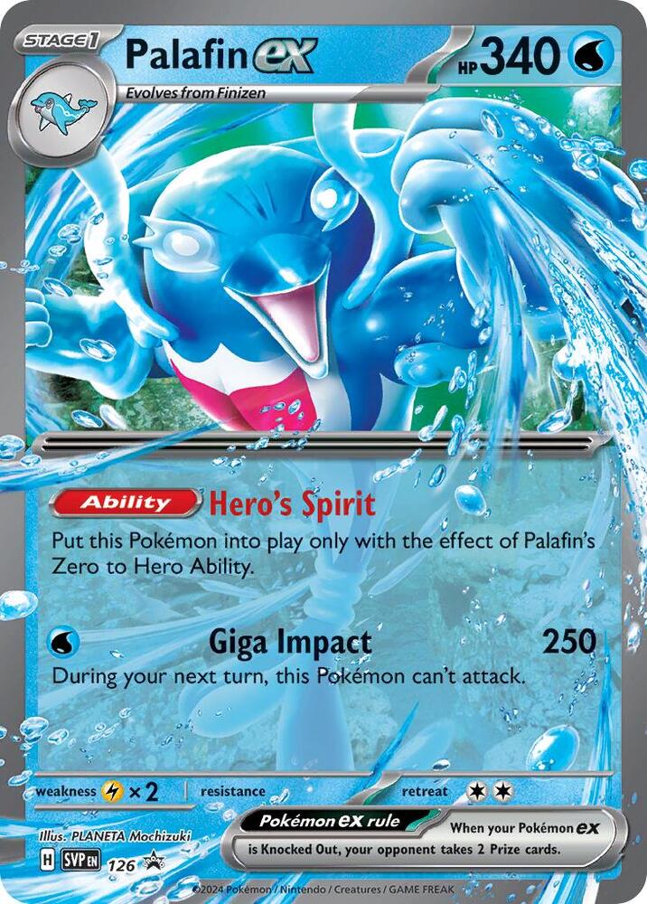 Palafin ex - 126 — SV: Scarlet &amp; Violet Promo Cards
