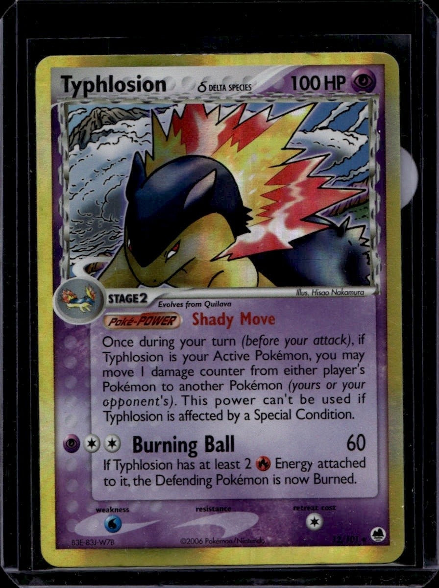 Typhlosion (Delta Species) Holofoil Holo Rare Dragon Frontiers 12/101 MP