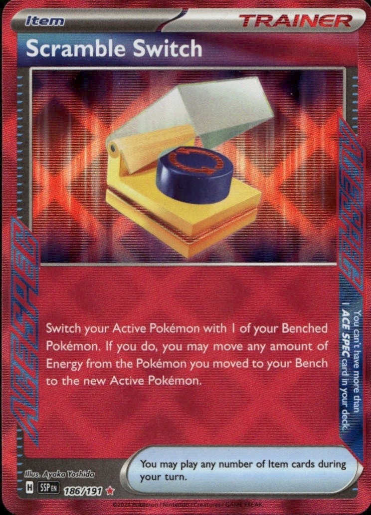 Scramble Switch Holofoil ACE SPEC Rare SV08: Surging Sparks 186/191 NM