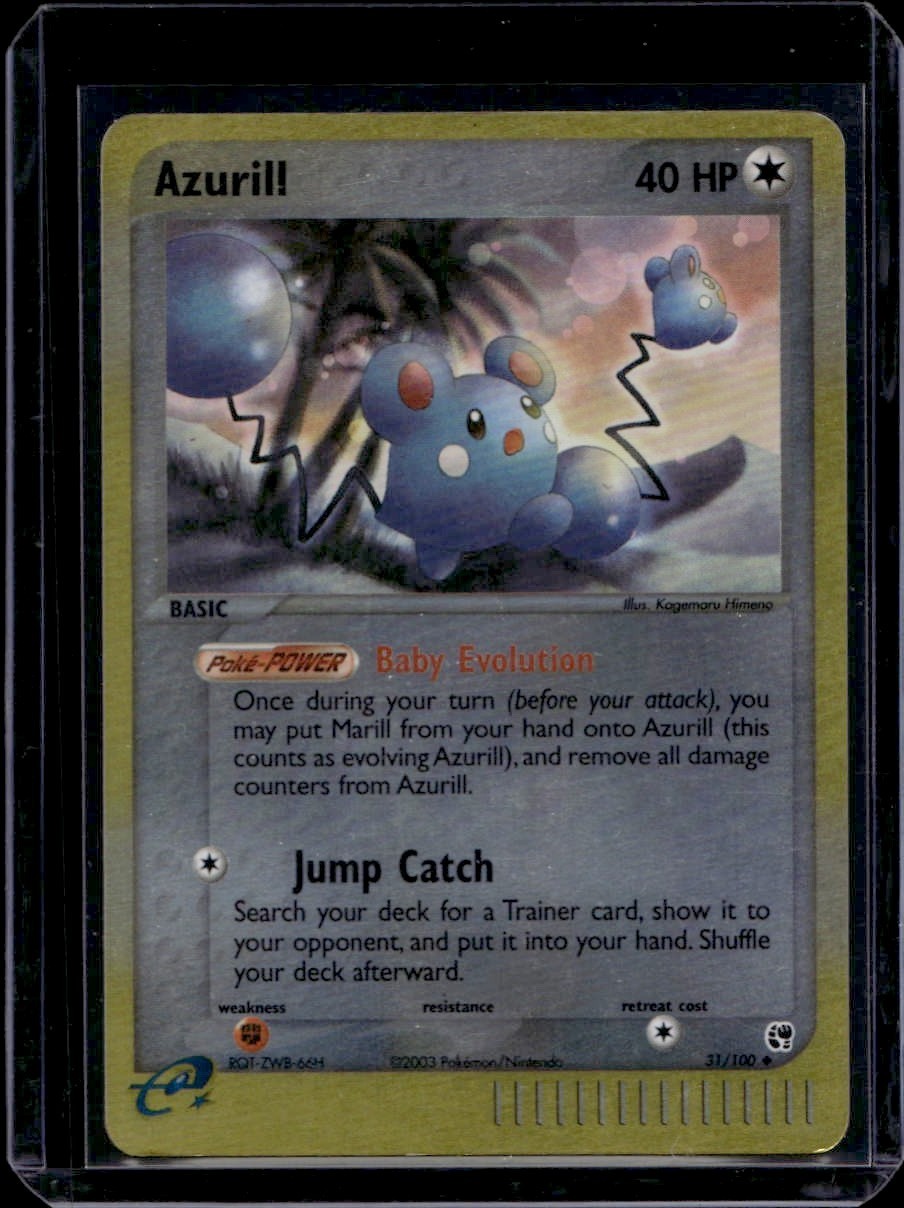 Azurill Reverse Holofoil Uncommon Sandstorm 31/100 NM