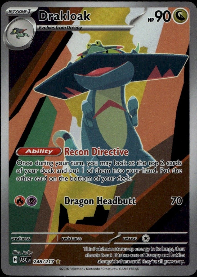 Drakloak - 248/217 Holofoil Illustration Rare ME: Ascended Heroes 248/217 NM
