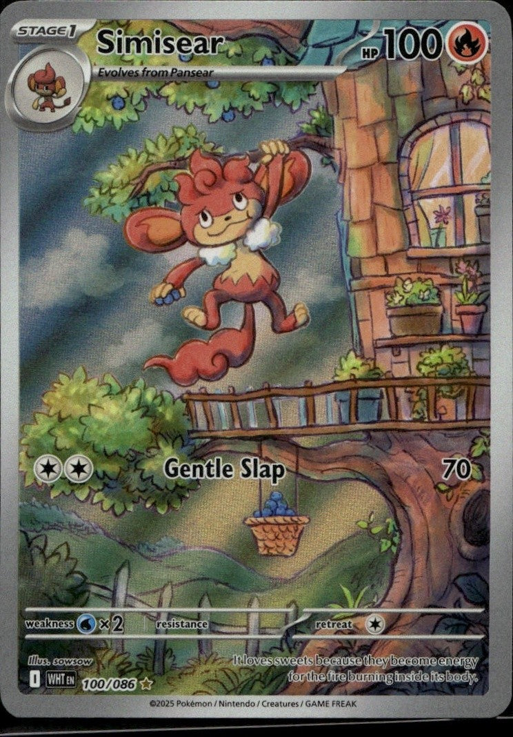 Simisear - 100/086 Holofoil Illustration Rare SV: White Flare 100/086 NM