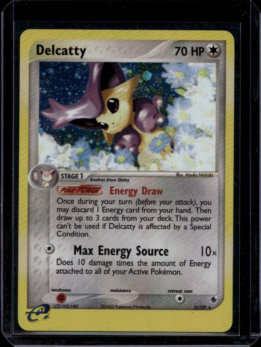 Delcatty - 5/109 Holofoil Holo Rare Ruby and Sapphire 5/109 LP